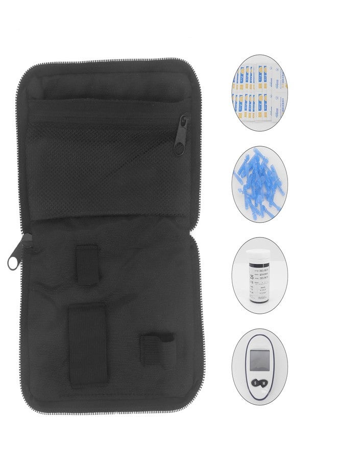 Hooshion Diabetic Supplies Travel Case, Diabetes Testing Kit Case, Diabetic Supply Organizer Bag, Diabetes Travel Case, Blood Glucose Meter Storage Bag - Image 5